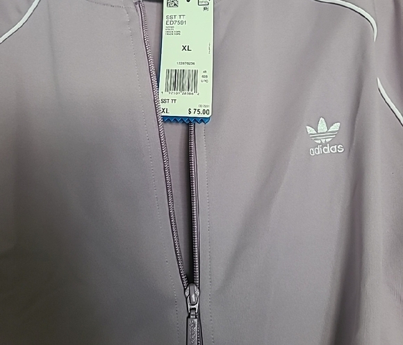 Adidas Women's Lavender Track Jacket - Picture 2 of 4